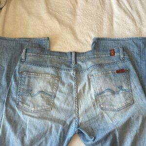 Light wash bootcut sevens